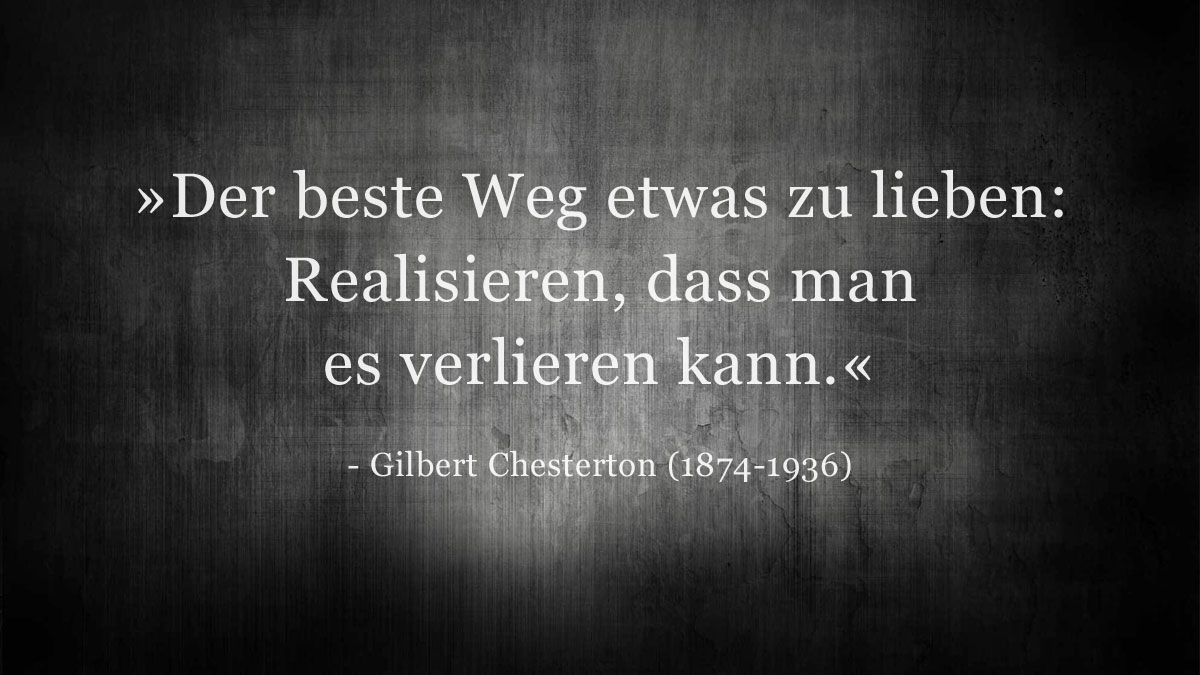 Trauerspruch » Gilbert Chesterton