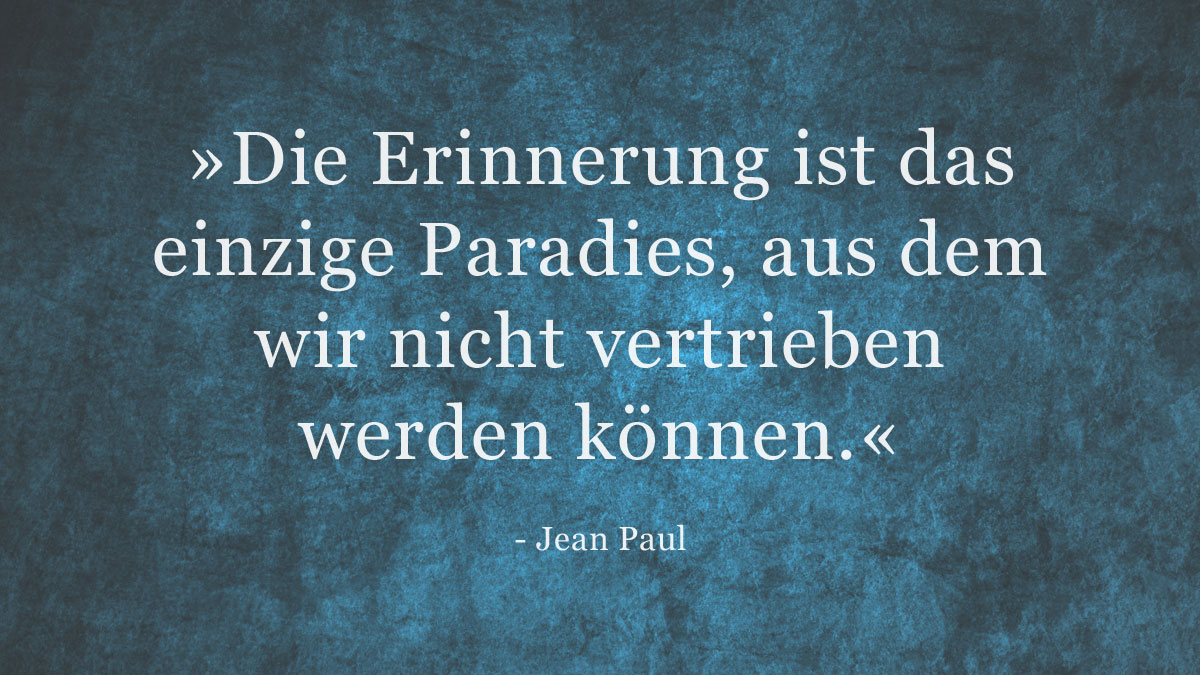 Trauerspruch » Jean Paul
